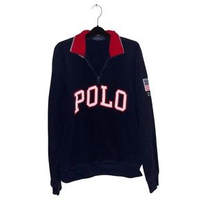 ralph lauren polo fleece quarter zip / men’s